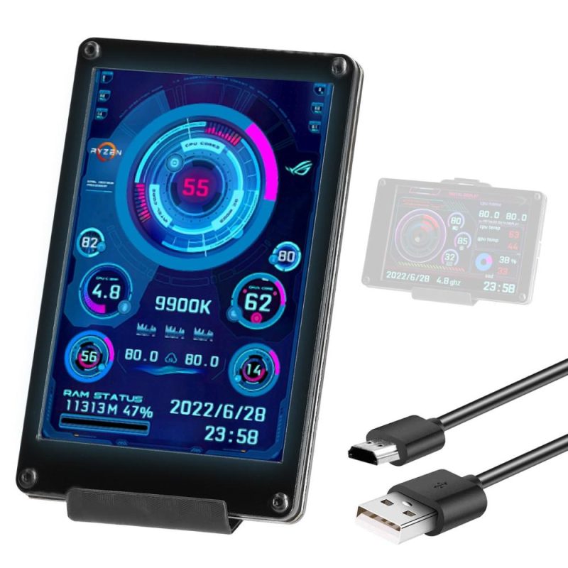 3.5 Inch IPS LCD Monitor Display Computers Monitor CPU GPU Monitoring Sub-Screen Support Raspberry Pi Wins Linux System  |   Other Instruments Measurement & Analysis Instruments Other Instruments