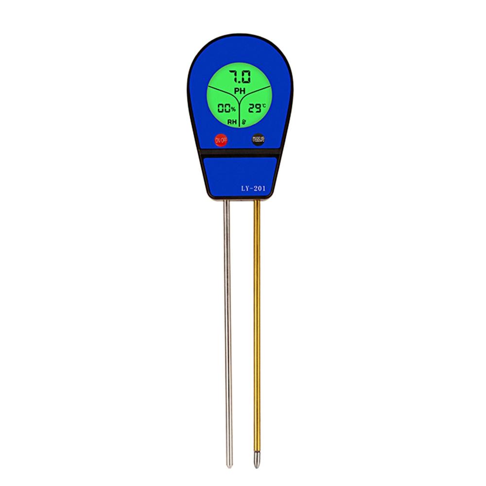 3 in 1 Soil pH Meter Moisture Temp pH Tester Humidity Sunlight Garden Flowers Moist Detector Soil Moisture Sensor Meter  |   Soil analysis equipment Measurement & Analysis Instruments Blue