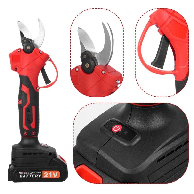 300W Brushless Cordless Power Pruner for Gardening 30mm Cutting Diameter with 2pcs 1500mah*5 Rechargeable Batteries  |   Electrical Equipment & Supplies Electrical Equipment & Supplies Electrical Equipment & Supplies