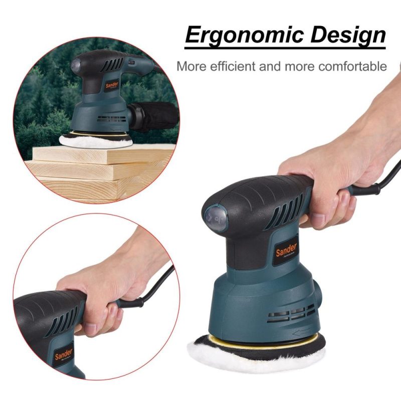 300W Random Orbit Sander 2.5-Amp Orbital Sander with 6 Variable Speeds 5000- 13000 OPM 20pcs Sanding Discs  |   Electrical Equipment & Supplies Electrical Equipment & Supplies Electrical Equipment & Supplies