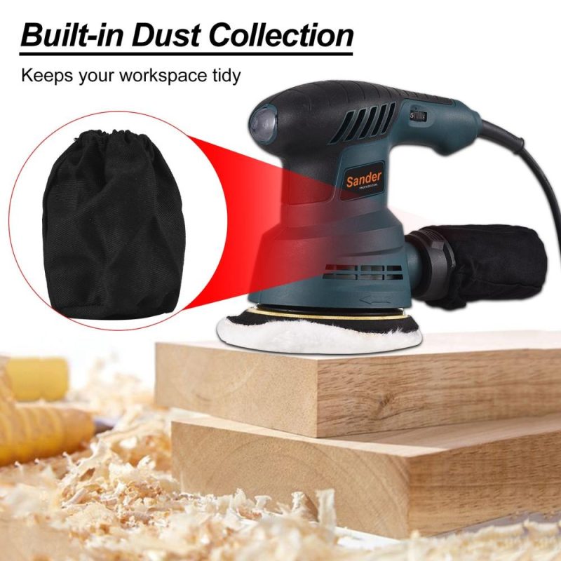 300W Random Orbit Sander 2.5-Amp Orbital Sander with 6 Variable Speeds 5000- 13000 OPM 20pcs Sanding Discs  |   Electrical Equipment & Supplies Electrical Equipment & Supplies Electrical Equipment & Supplies