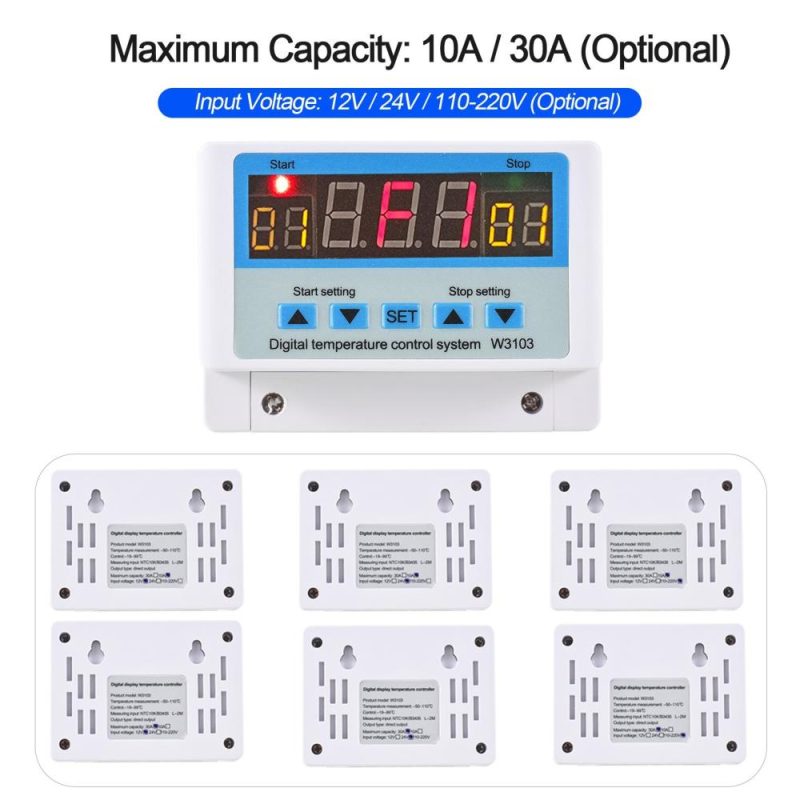 30A/AC110-220V LED Digital Temperature Controller Intelligent Thermostat Heating Cooling Temperature Control System with Sensor  |   Temperature & Humidity Measurements Measurement & Analysis Instruments Temperature & Humidity Measurements