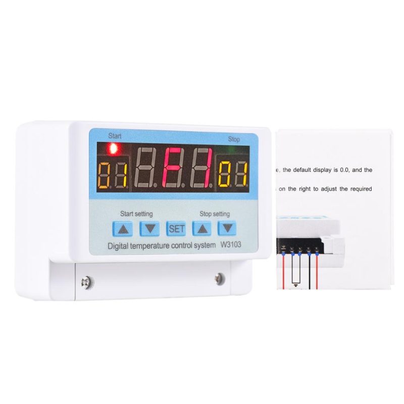 30A/AC110-220V LED Digital Temperature Controller Intelligent Thermostat Heating Cooling Temperature Control System with Sensor  |   Temperature & Humidity Measurements Measurement & Analysis Instruments Temperature & Humidity Measurements