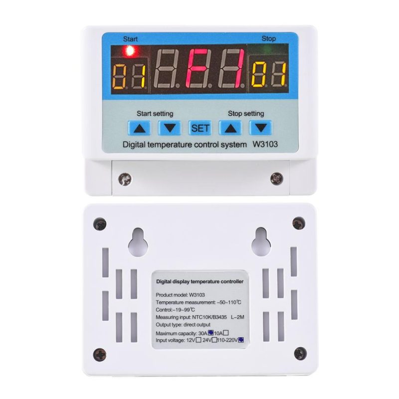 30A/AC110-220V LED Digital Temperature Controller Intelligent Thermostat Heating Cooling Temperature Control System with Sensor  |   Temperature & Humidity Measurements Measurement & Analysis Instruments Temperature & Humidity Measurements