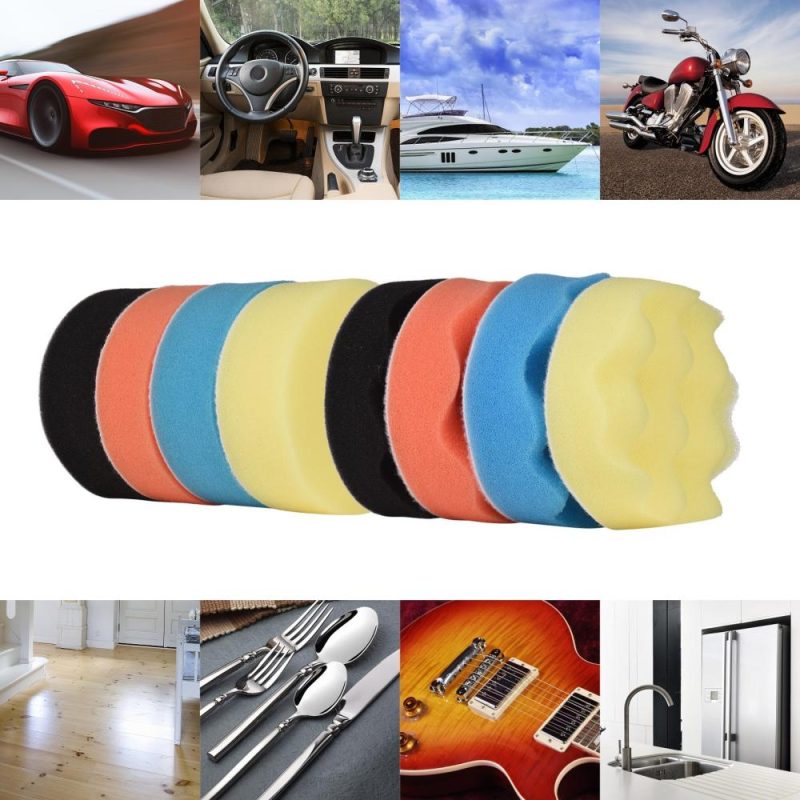 31Pcs Polishing Pads Kit 3 Inches Drill Buffer Attachment with Sanding Papers Sanding Waxing for Automobiles Yachts  |   Power Tool Parts Power & Electrical Tools Power Tool Parts