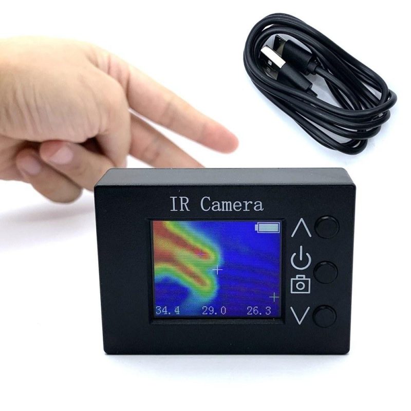 32 * 24 Pixel Infrared Sensors Portable Thermal Imager Handheld 1.8inch TFT Display 160*128 Resolution Clear Definition Imaging Camera -40℃ to 300℃ Temperature Measurement Instrument  |   Infrared Thermometer Infrared Thermometer Black