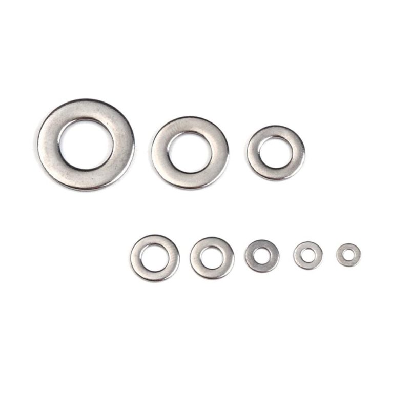 360pcs 8 Sizes Stainless Steel Flat Washers Assortment Set Kit with Storage Box Portable(M2 M2.5 M 3 M 4 M5 M6 M 8 M 10)  |   Others Hardware & Gadgets Others