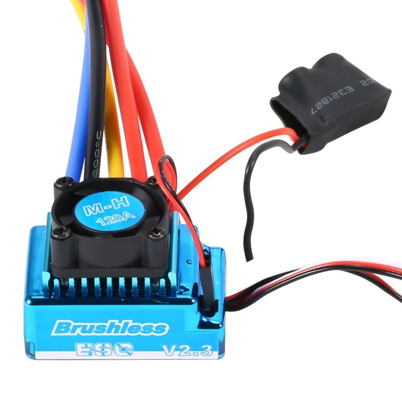 3650 3900KV Waterproof Brushless Motor with 120A Brushless ESC with 5.8V/3A BEC Set for 1/10 RC Car  |   Electrical Equipment & Supplies Electrical Equipment & Supplies Blue