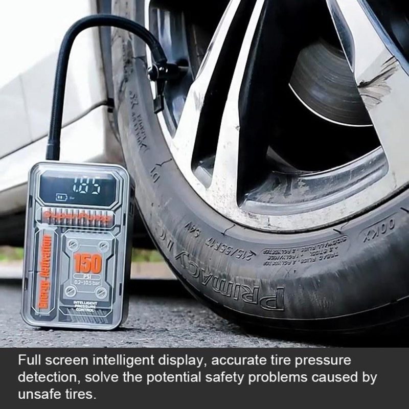 3in1 Car Air Pump Portable Electric Auto Tyre Inflator Digital Display with LED Light Illumination Powerbank and Pressure Preset Function (Lithium Battery Type)  |   Power Tool Parts Power & Electrical Tools Power Tool Parts