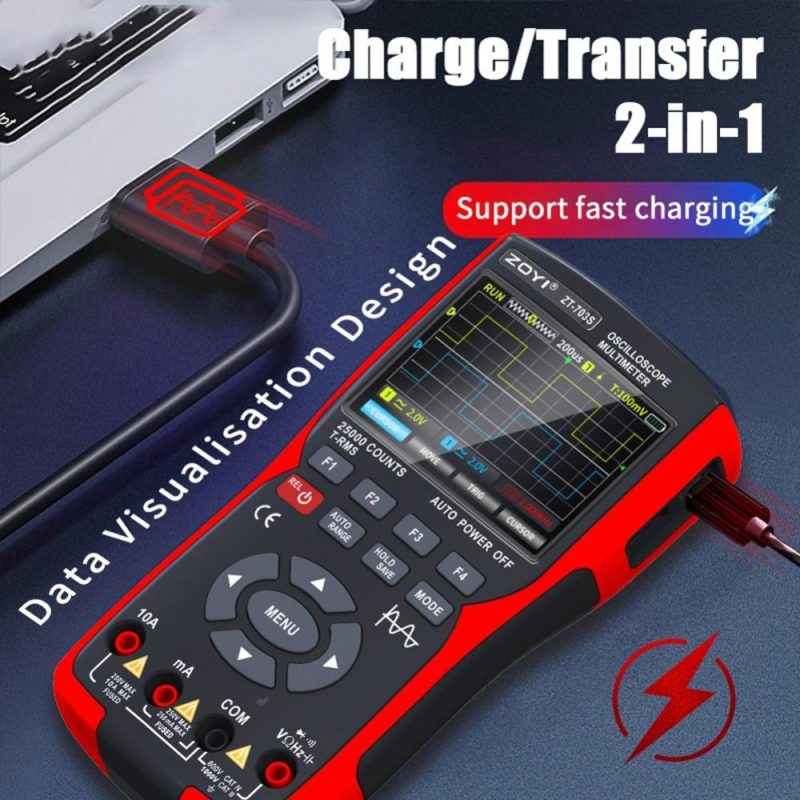 3in1 Digital Multimeter 50MHz Bandwidth 280MS Sampling Rate PC Waveform Data Storage Dual Channel Oscilloscope Signal Generator (Standard Configuration)  |   Digital Multimeters & Oscilloscopes Digital Multimeters & Oscilloscopes Digital Multimeters & Oscilloscopes