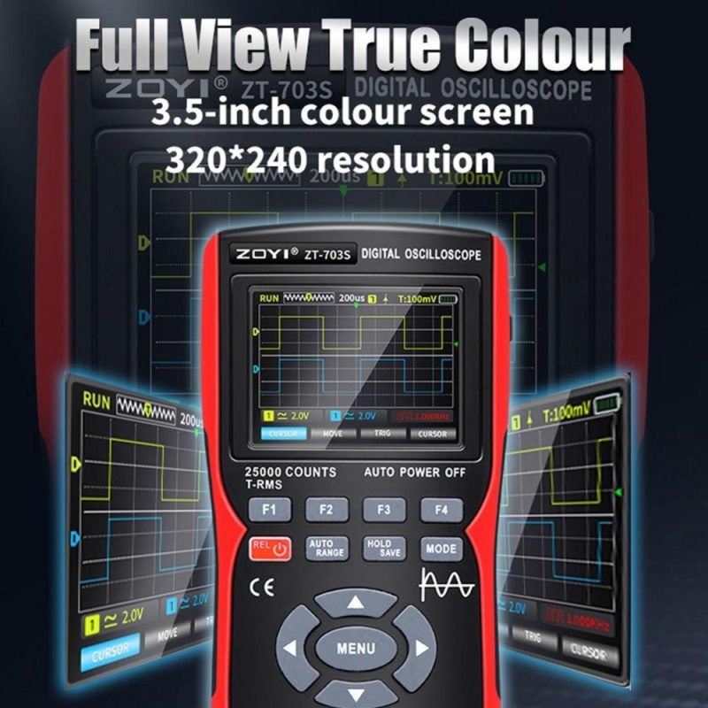 3in1 Digital Multimeter 50MHz Bandwidth 280MS Sampling Rate PC Waveform Data Storage Dual Channel Oscilloscope Signal Generator (Standard Configuration)  |   Digital Multimeters & Oscilloscopes Digital Multimeters & Oscilloscopes Digital Multimeters & Oscilloscopes