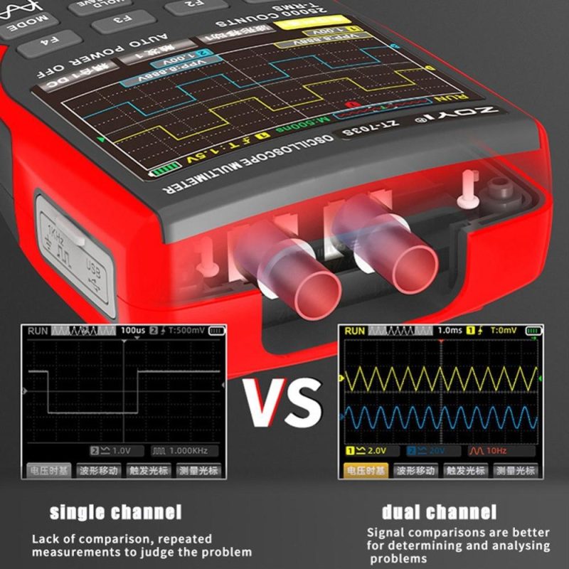 3in1 Digital Multimeter 50MHz Bandwidth 280MS Sampling Rate PC Waveform Data Storage Dual Channel Oscilloscope Signal Generator (Standard Configuration)  |   Digital Multimeters & Oscilloscopes Digital Multimeters & Oscilloscopes Digital Multimeters & Oscilloscopes