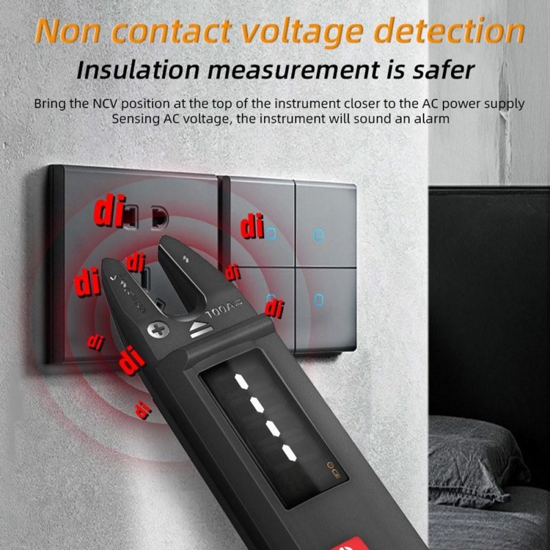 3in1 Handheld Digital Multimeter Clamp Ammeter Electric Test Pen LCD Color Display Handheld Multimeter  |   Digital Multimeters & Oscilloscopes Digital Multimeters & Oscilloscopes Black