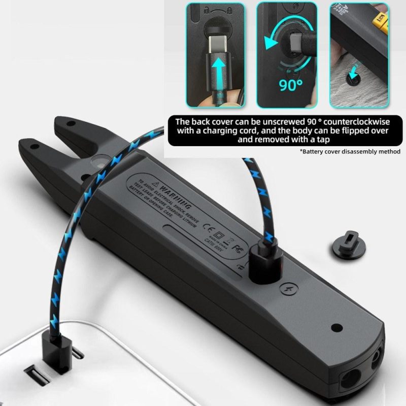 3in1 Handheld Digital Multimeter Clamp Ammeter Electric Test Pen LCD Color Display Handheld Multimeter  |   Digital Multimeters & Oscilloscopes Digital Multimeters & Oscilloscopes Black