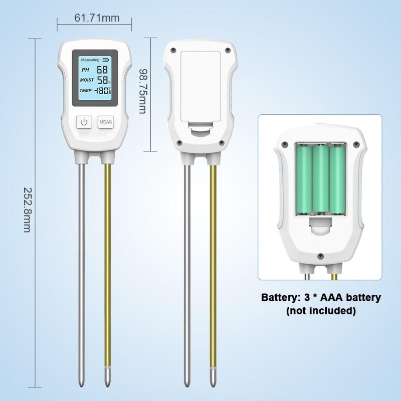 3in1 Soil PH Value Ambient Temperature Humidity Test Meter Indoor Potted Plant Measuring Instrument Plant Cultivation Gardening Tools  |   Soil analysis equipment Measurement & Analysis Instruments Soil analysis equipment