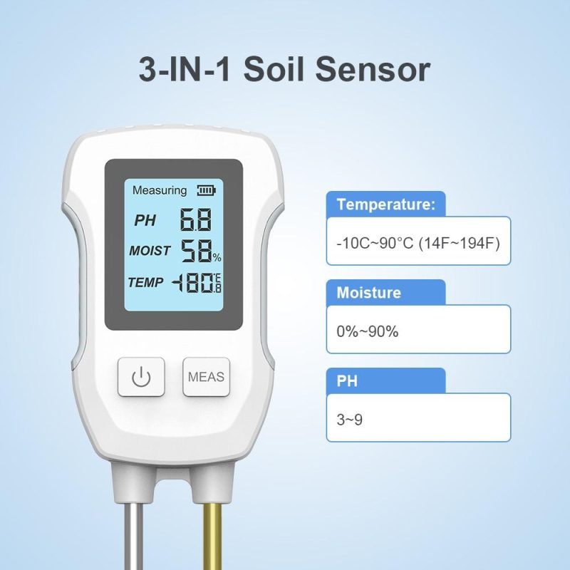 3in1 Soil PH Value Ambient Temperature Humidity Test Meter Indoor Potted Plant Measuring Instrument Plant Cultivation Gardening Tools  |   Soil analysis equipment Measurement & Analysis Instruments Soil analysis equipment