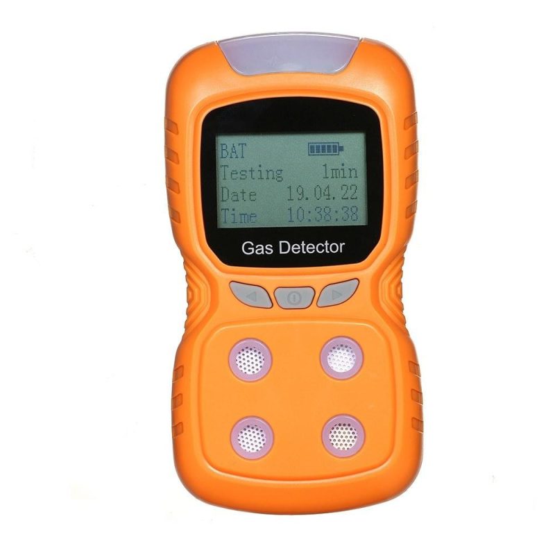 4 in 1 Gas Detector CO Monitor Digital Handheld Toxic Gas Carbon Monoxide Detector Hydrogen Sulfide Gas Tester with LCD Display Sound+ Light Vibration Alarm  |   Other Nature Element Measurements Measurement & Analysis Instruments Black & Orange