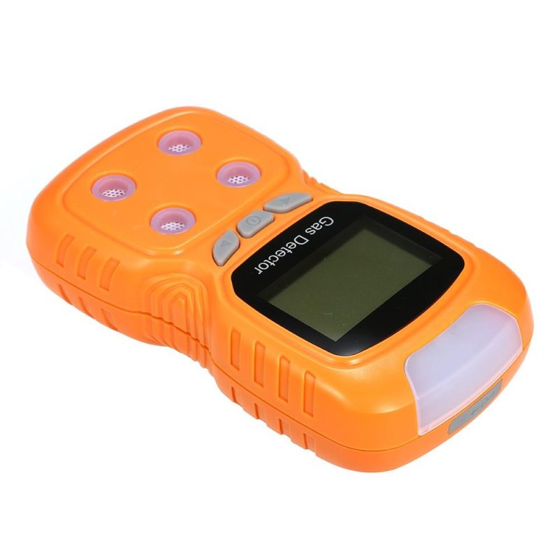 4 in 1 Gas Detector CO Monitor Digital Handheld Toxic Gas Carbon Monoxide Detector Hydrogen Sulfide Gas Tester with LCD Display Sound+ Light Vibration Alarm  |   Other Nature Element Measurements Measurement & Analysis Instruments Black & Orange