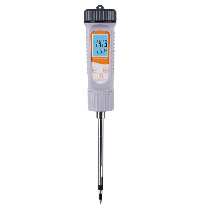 4-in-1 Water Tester EC/TDS/CF/Temp Soil Moisture Meter Water Monitor Long Probe Hygrometer for Outdoor Indoor Large Pot Plants Flower Gardening Farming  |   Soil analysis equipment Measurement & Analysis Instruments Grey