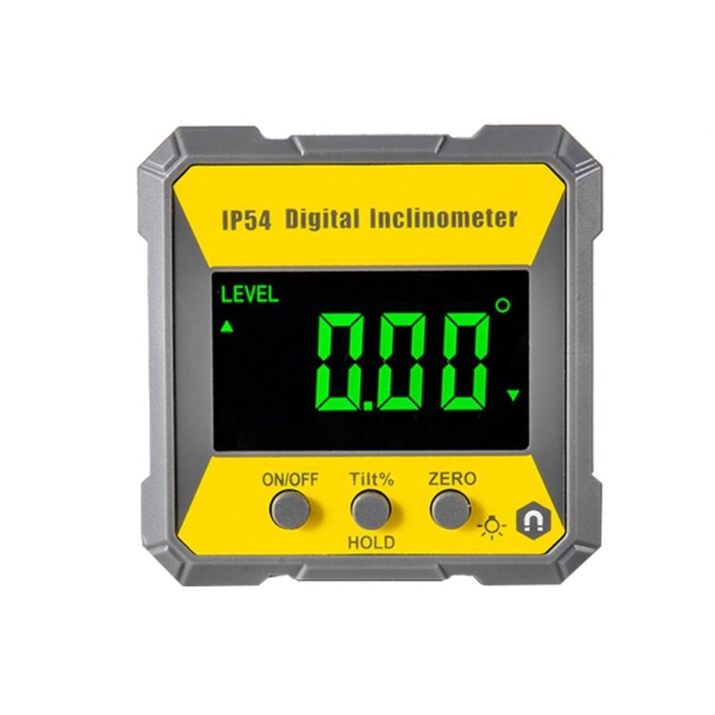 4 x 90 Degrees Digital LCD Protractor Inclinometer Magnetic 0.2° Accuracy Angle Finder Level Box IP54 Electrical Levelling Instrument for Woodworking Machinery Auto Repair  |   Other Instruments Measurement & Analysis Instruments Other Instruments