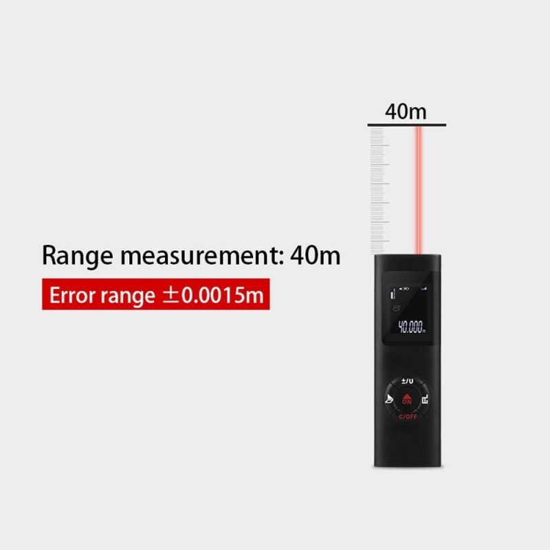 40M Smart Handheld Rangefinder Digital Mini Distance Measuring Meter  |   Laser Rangefinders Laser Rangefinders Black/Black_1