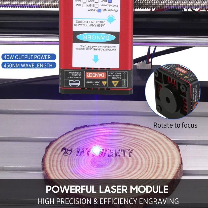 40W Laser Module 450nm Engraving Laser Head High Precision Engraving Metal Wood Acrylic for Laser Engraving Machine CNC Router Cutting Machine  |   Laser Equipment Laser Equipment Laser Equipment