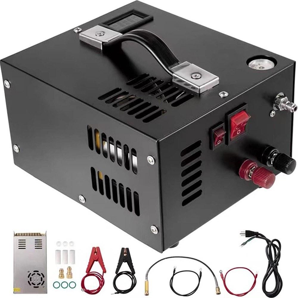 4500PSI Electric High Pressure Air Compressor with Barometer Intelligent Portable Automatic Shutdown Air Compressor Pump Outdoor Air Compressor with Transformer  |   Electrical Equipment & Supplies Electrical Equipment & Supplies Black