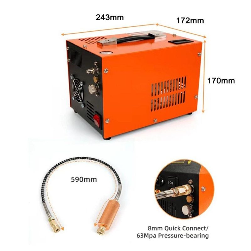 4500PSI High Pressure LED Display Air Compressor with Cooling Fan Intelligent Portable Air Compressor Pump Outdoor Car Tire Inflator Pump 220V  |   Electrical Equipment & Supplies Electrical Equipment & Supplies Electrical Equipment & Supplies