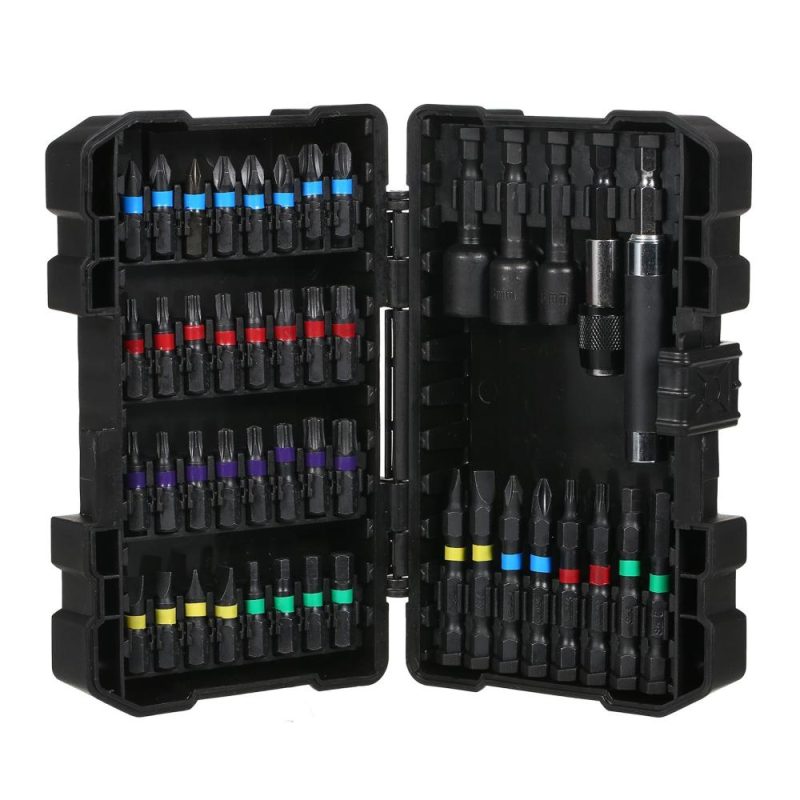 45PCS Drill Bit Set Screwdriver Bit Set Impact Driver Bit Set for Wood, Metal, Steel and Security Screwdriver Bits for Power Tool with Case  |   Screwdriver & Screwdriver Set Professional Tools Screwdriver & Screwdriver Set