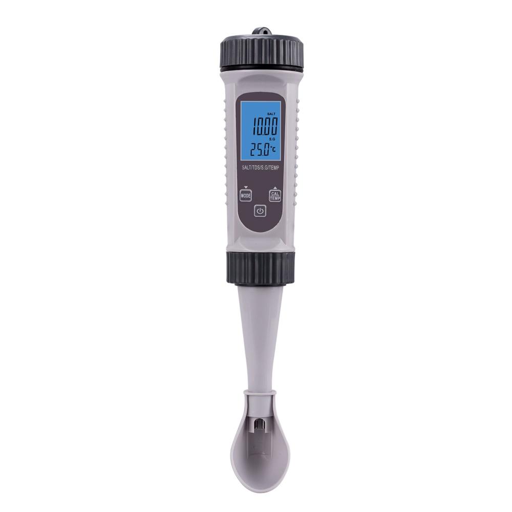 4in1 Digital Water Tester SALT S.G. Temp Meter High Accuracy Water Quality Testing Pen Measurement Device for Drinking Water Swimming Pool Aquarium Hydroponics  |   Water quality analysis equipment Measurement & Analysis Instruments Water quality analysis equipment