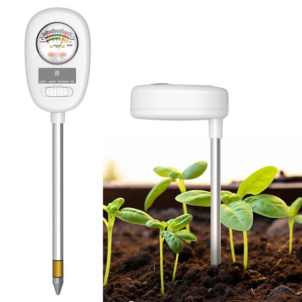 4in1 Soil PH Value Light Moist Nutrient Test Meter Indoor Potted Plant Measuring Instrument Plant Cultivation Gardening Tools  |   Soil analysis equipment Measurement & Analysis Instruments Soil analysis equipment