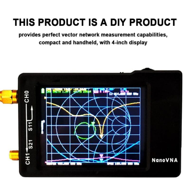 4inch Touched Screen Vector Network Analyzer 1.5GHz HF VHF UHF Antenna Analyzer with SDCard Slot Vector Network Measuring Machine  |   Other Instruments Measurement & Analysis Instruments Black