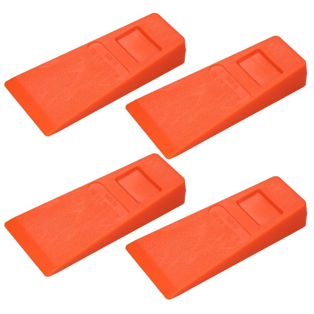 4Pcs 14cm Orange Plastic Felling Wedge Felled Chock Tree Cutting Wedge Spiked Wedge Woodcutting Tool  |   Hardware & Accessories Hardware & Accessories Hardware & Accessories