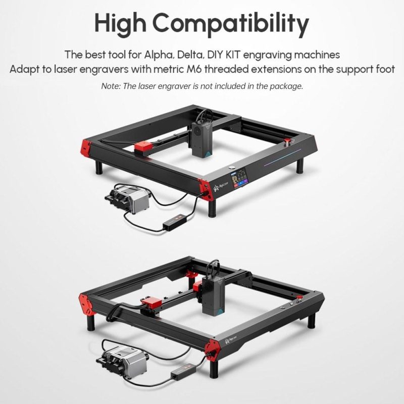 4pcs AlgoLaser ALRS1.0 Laser Engraver Raiser Foot Pads  |   Laser Equipment Laser Equipment Black + White