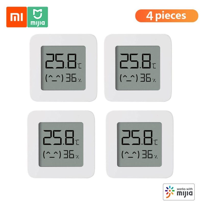 4pcs Xiaomi BT Thermometer 2 with Smart Humidity Sensor for a Comfortable Home  |   Temperature & Humidity Measurements Measurement & Analysis Instruments Temperature & Humidity Measurements