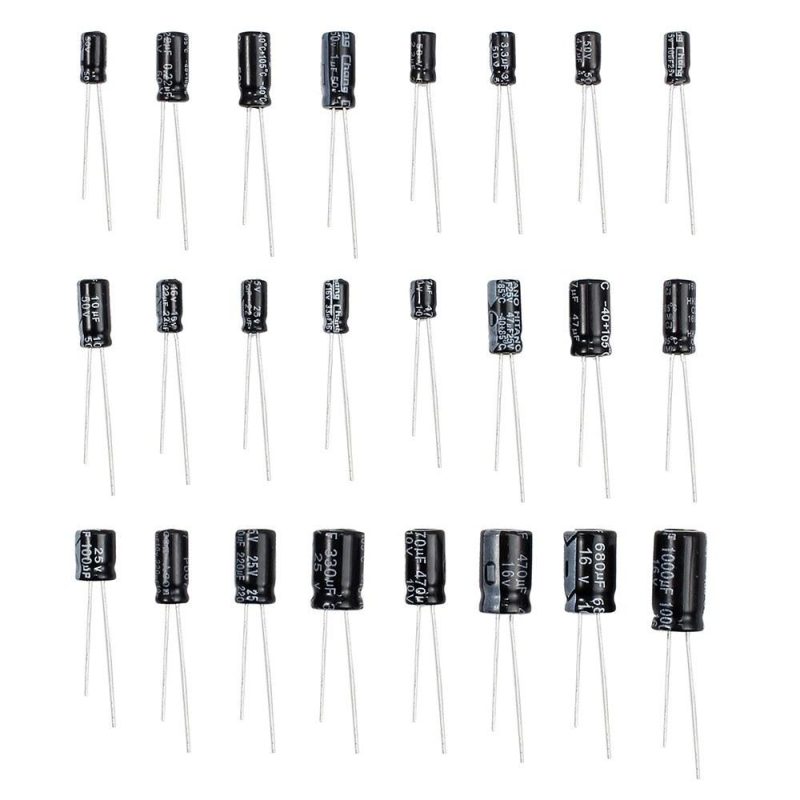 500pcs 24 Values Aluminum Electrolytic Capacitor Assorted Kit 10V 16V 25V 50V Metal Electrolytic Capacitors Range 0.1uF－1000uF with Plastic Case  |   Modules Modules Modules