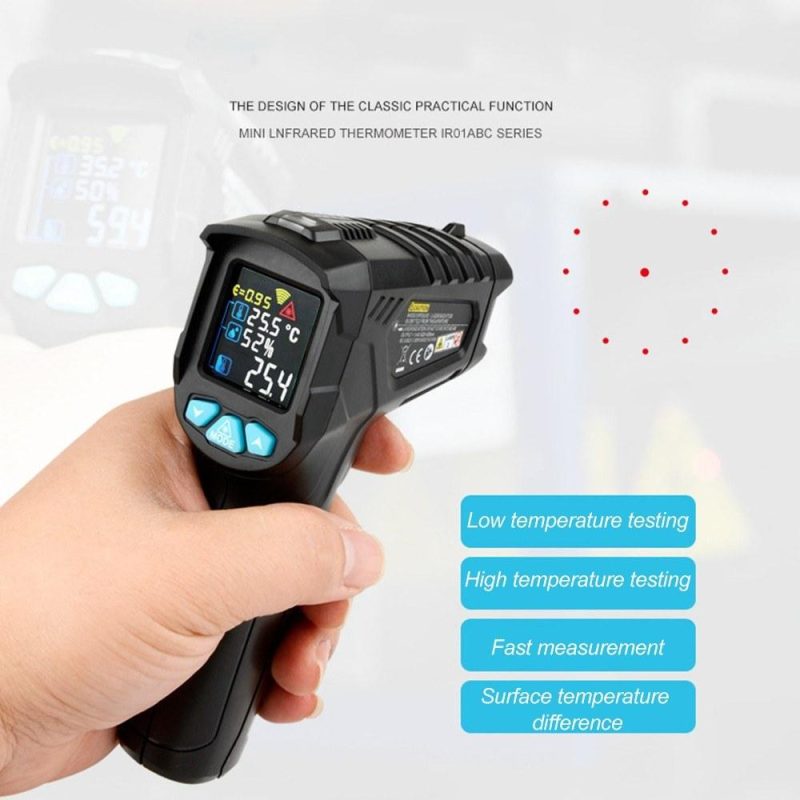 -50~380℃ Industrial Digital Infrared Thermometer Handheld Infrared LCD Temperature Meter Gauge  |   Temperature & Humidity Measurements Measurement & Analysis Instruments Temperature & Humidity Measurements