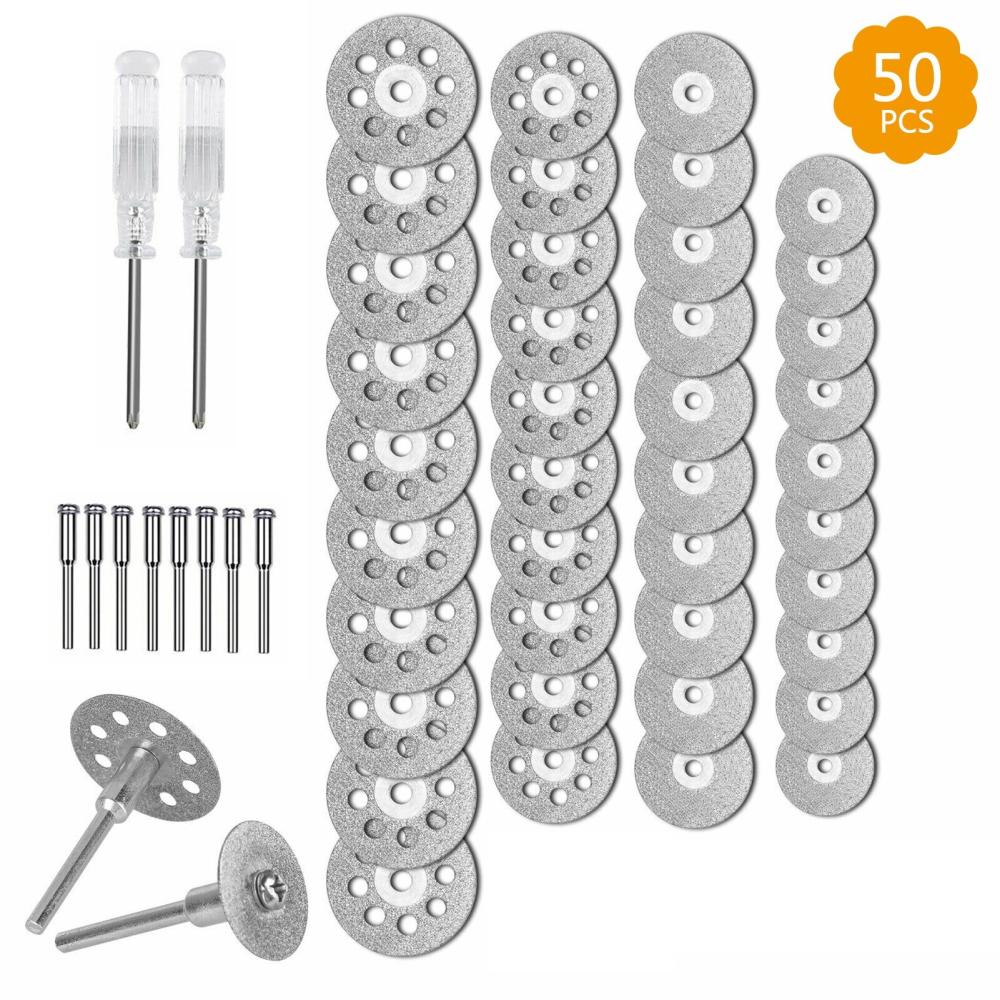 50Pcs Diamond Cutting Wheel Kit for Rotary Tools Die Grinder Metal Cut Off Disc  |   Electrical Equipment & Supplies Electrical Equipment & Supplies Electrical Equipment & Supplies