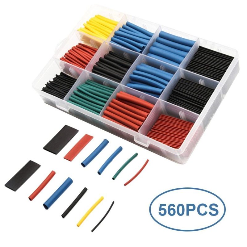 560pcs 2:1 H-eat Shrink Tubing Assortment Kit Electric Insulation W-rap Cable Sleeve with Storage Box Portable  |   Others Hardware & Gadgets Others