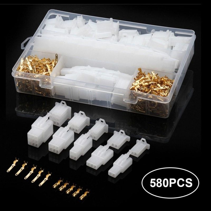 580PCS Car Moto 50Sets Auto Electrical 2.8mm 2 3 4 6 9 Pin Wire Cable Connector Terminal with Storage Box  |   Others Hardware & Gadgets Others