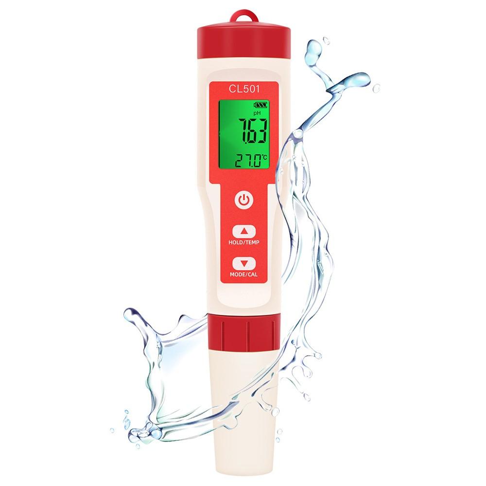 5in1 Water Quality Test Pen Chlorine PH ORP H2 Temperature Test Meter Multi-functional Mariculture Water Quality Tester for Drinking Water Aquarium Aquaculture Swimming Pool  |   Water quality analysis equipment Measurement & Analysis Instruments Multicolor