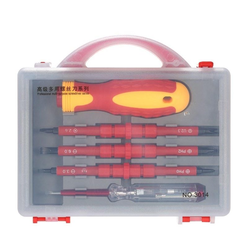 5pcs 500V Insulated Screwdrivers Set with Magnetic Slotted Phillips Pozidriv Bits and Test Pen Electrical Work Repair Tools Kit  |   Hardware & Accessories Hardware & Accessories Hardware & Accessories