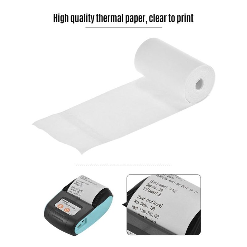 5pcs Thermal Receipt Paper Rolls 57*25mm Ticket Printing for Cash Register POS Receipt Printer Peripage Poooli Paperang Photo Printer  |   Others Others Others