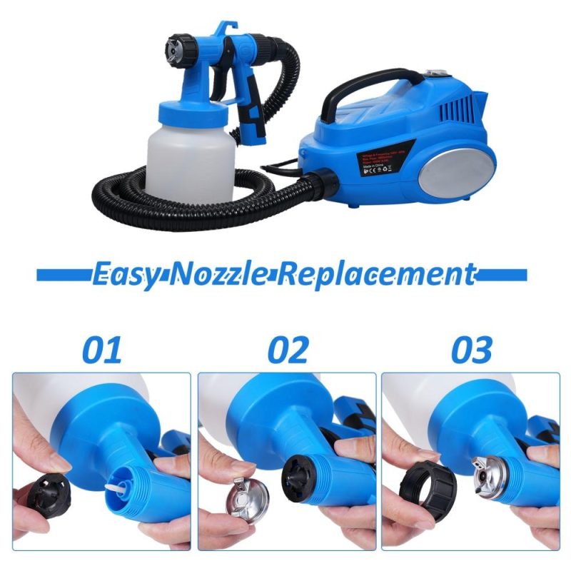 600W 800ml HVLP Electric Paint Spray Machine 30000 RPM Speed, at Max Speed 1000ML/Min  Flow Controlled 1.5M Hose Shoulder Strap Funnel  |   Electrical Equipment & Supplies Electrical Equipment & Supplies Electrical Equipment & Supplies