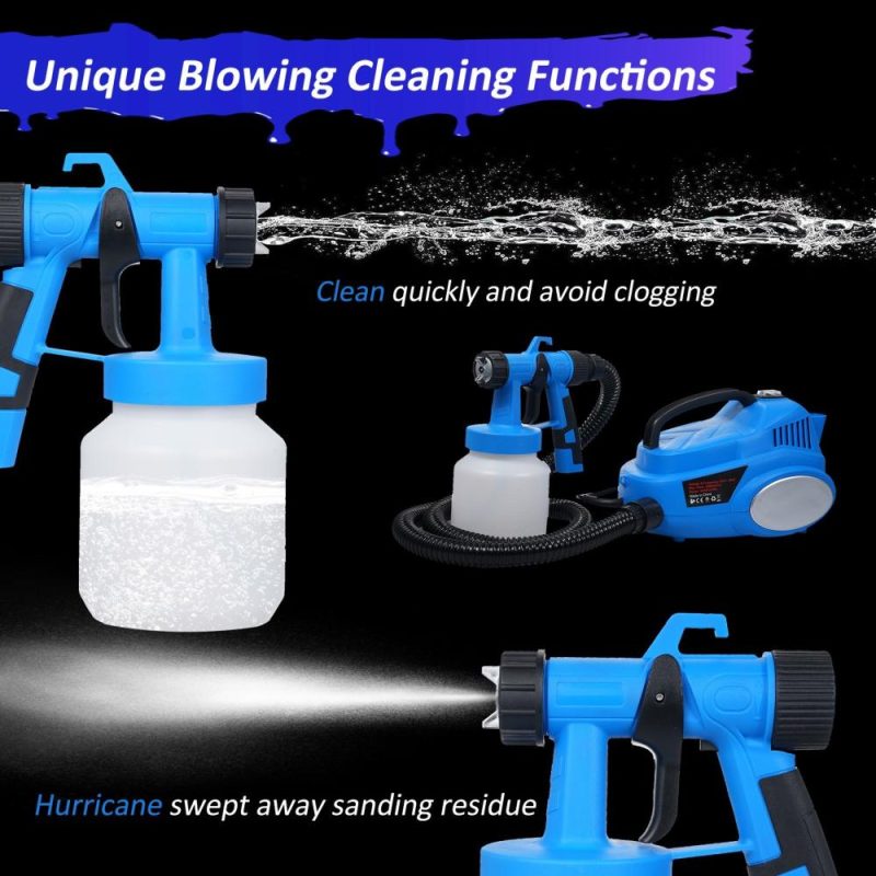 600W 800ml HVLP Electric Paint Spray Machine 30000 RPM Speed, at Max Speed 1000ML/Min  Flow Controlled 1.5M Hose Shoulder Strap Funnel  |   Electrical Equipment & Supplies Electrical Equipment & Supplies Electrical Equipment & Supplies