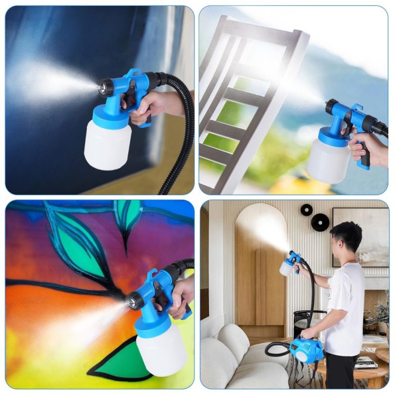 600W 800ml HVLP Electric Paint Spray Machine 30000 RPM Speed, at Max Speed 1000ML/Min  Flow Controlled 1.5M Hose Shoulder Strap Funnel  |   Electrical Equipment & Supplies Electrical Equipment & Supplies Electrical Equipment & Supplies