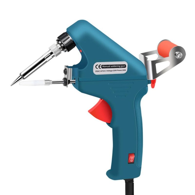 60W Handheld Soldering Iron Automatic Tin Feeding Machine Electronic Welding Tool for DIY Home Repairing  |   Electrical Equipment & Supplies Electrical Equipment & Supplies Blue