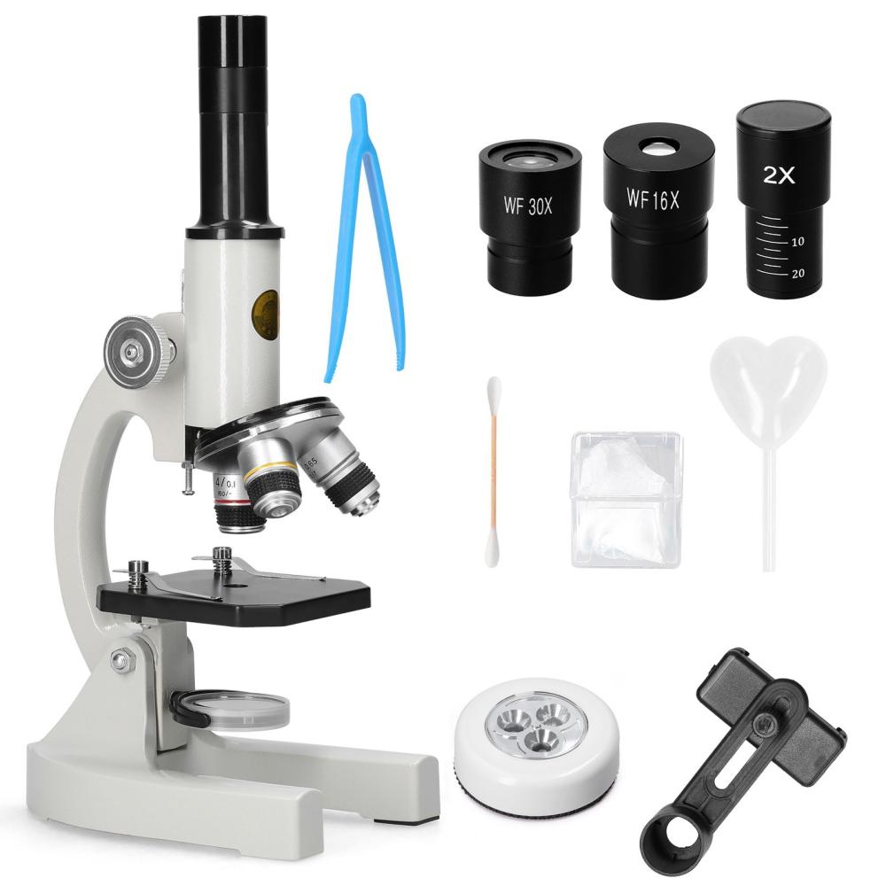 64X-2400X Monocular Optical Microscope Elementary School Children Science Experimental Biology Teaching Microscope Children Birthday Gifts  |   Microscopes & Endoscope Measurement & Analysis Instruments Microscopes & Endoscope