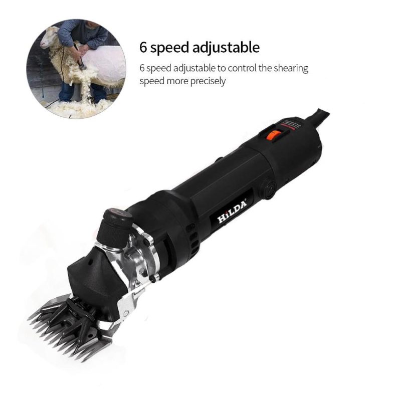 680W 200V 6 Gears Speed Electric Sheep Goat Shearing Machine Trimmer Tool Wool Scissor Cut Machine With Box  |   Electrical Equipment & Supplies Electrical Equipment & Supplies Black & Orange