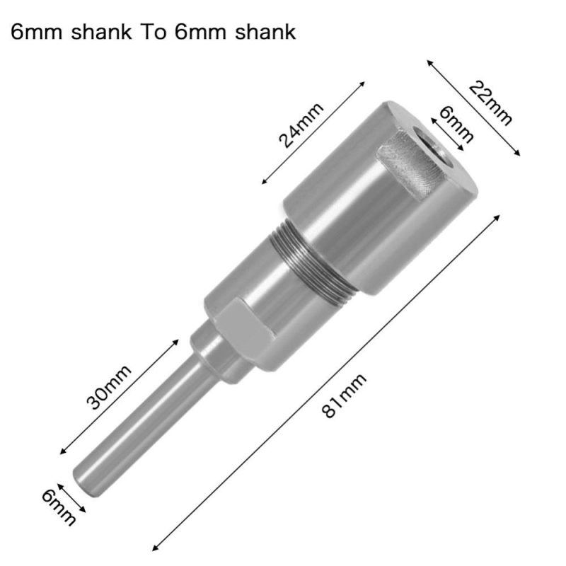 6mm to 6mm Shank Router Bit Extension Rod Collet Engraving Machine Extension Milling Cutter for Wood  |   Power Tool Parts Power & Electrical Tools Power Tool Parts